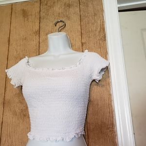 White crop top